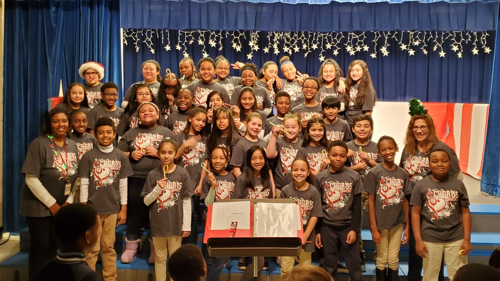 Birney Elementary School's chorus holiday performance